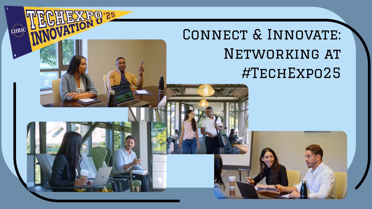 🤝 Network with peers, experts, and vendors at #TechExpo25!  Open to all! Register today: it.lhric.org/tech_expo #InnovationU