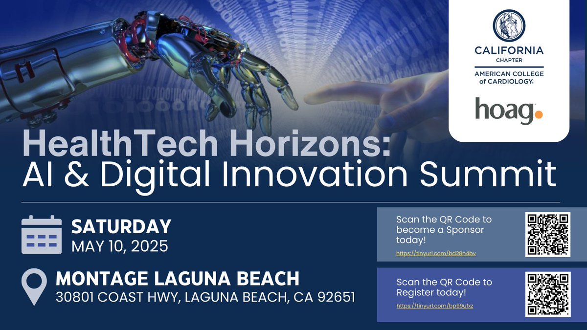 🚨 Don’t miss out! Limited spots remain for HealthTech Horizons Summit on May 10. Join us to explore AI &amp; digital health innovations that are changing healthcare! Register now: ow.ly/NZRh50U6z5F 

#HealthTech #Innovation #LastChance