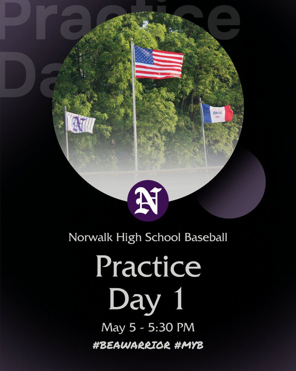 Season 1 Starts Today!
JV/V Practice at 5:30 PM

#BeAWarrior #MYB