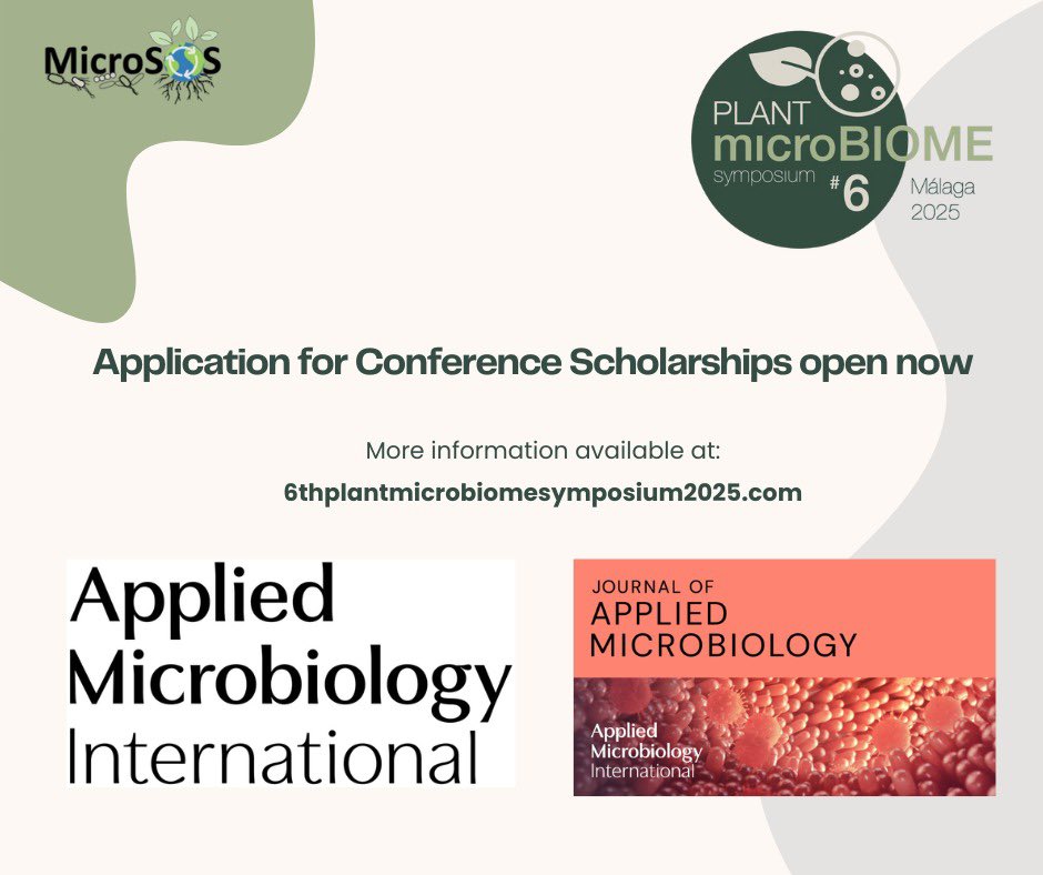 microSOS (@microsos_eu) on Twitter photo 🎓✈️ Travel Grants for Students
We’re excited to announce that several Conference Scholarships will be available for #PMS2025, sponsored by Applied Microbiology International (<a href="/AMIposts/">Applied Microbiology International</a> ) and the Journal of Applied Microbiology! (1/2) 🎓✈️ Travel Grants for Students
We’re excited to announce that several Conference Scholarships will be available for #PMS2025, sponsored by Applied Microbiology International (<a href="/AMIposts/">Applied Microbiology International</a> ) and the Journal of Applied Microbiology! (1/2)