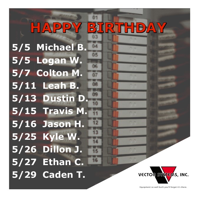VectorSystemsUS's tweet image. Celebrating you on your birthday!  From #vectorsystemsusa we hope you have a great day with family and friends!