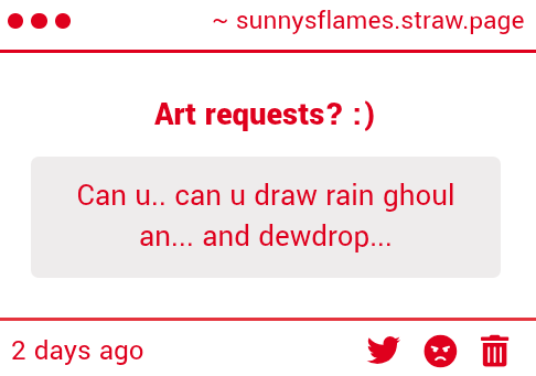 LMelioraEterna's tweet image. Another art req :))

#rainghoul #dewdropghoul #raindrop #namelessghouls #ghosttwt #thebandghost