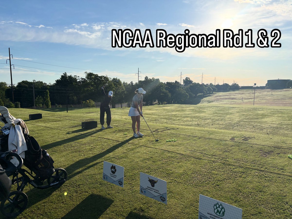 NCAA Central Regional, Rd 1 &amp; 2. Live scoring: scoreboard.clippd.com/tournaments/23…