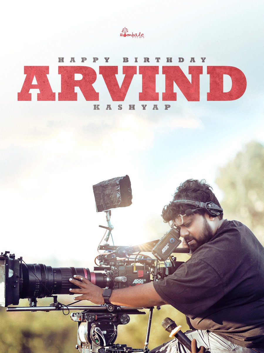 Wishing the master of frames, the visionary behind the lens #ArvindKashyap a phenomenal birthday. ✨

Here’s to a year filled with powerful frames and cinematic brilliance.
We can’t wait for the world to experience your magic in #KantaraChapter1 🎥