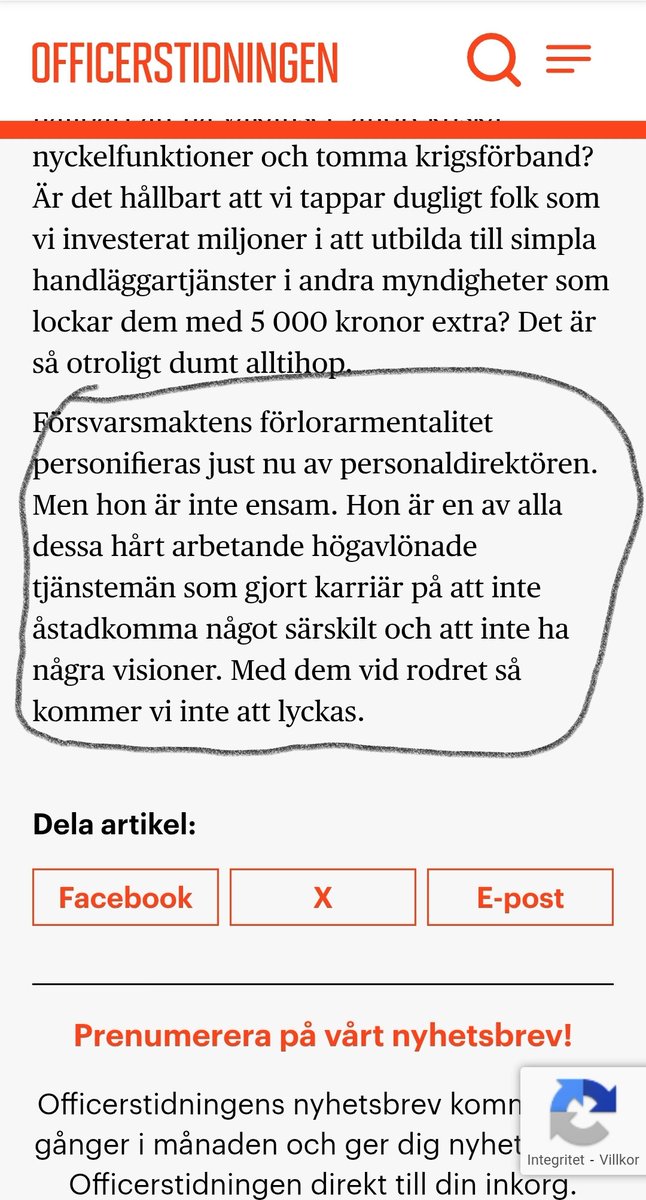 Dagens skarpare formulering signerad @AndreasBraw