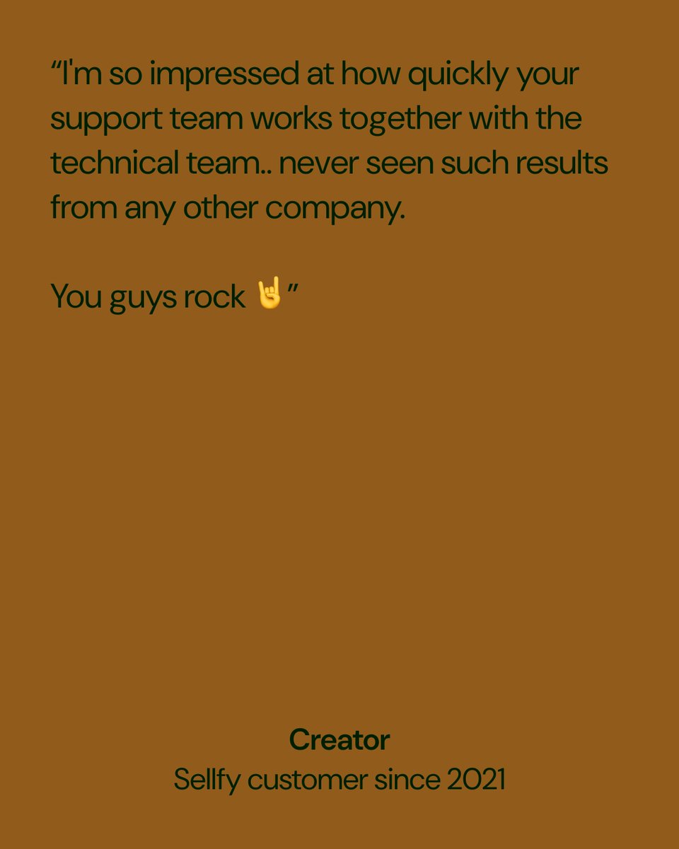 Awesome feedback from our sellers - that’s what keeps us going. Huge appreciation for our support and tech dream team! 💪