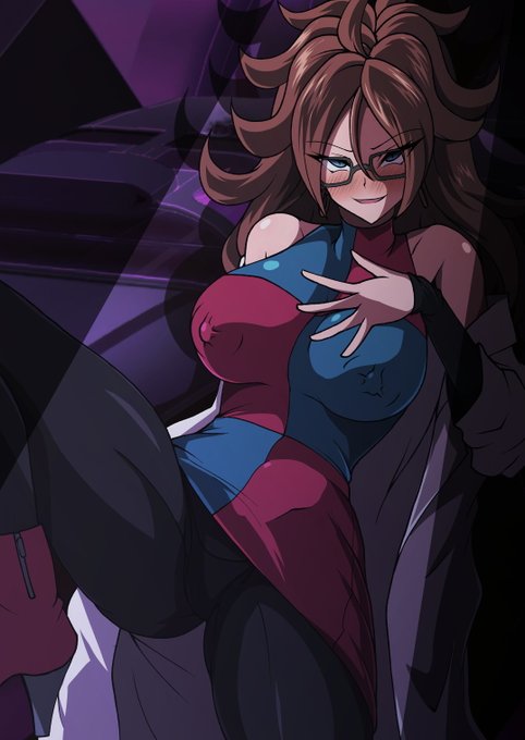 pixivリクエスト:らくがきプラン  その527
内容「股を開き、こちらを誘惑するようなポーズをとった21号をお願いします」 