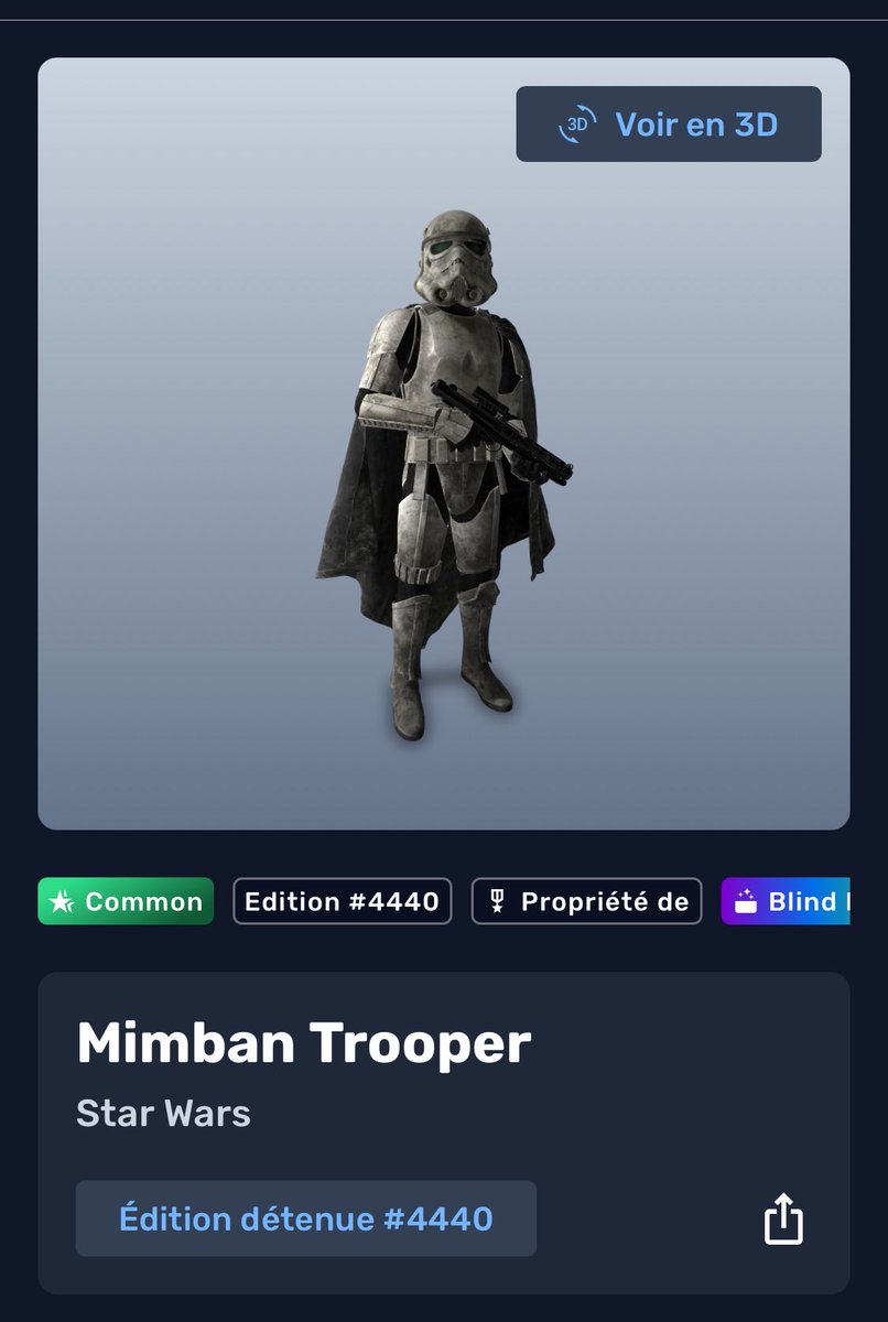 May the 4th be with you !
Mint 4440 ! 
<a href="/veve_official/">VeVe | Digital Collectibles</a> 
<a href="/starwars/">Star Wars</a> 
<a href="/DisneyFR/">Disney</a> 
<a href="/Lucasfilm/">Lucasfilm</a> 
<a href="/DavidYuNZ/">David Yu ⭕️</a>