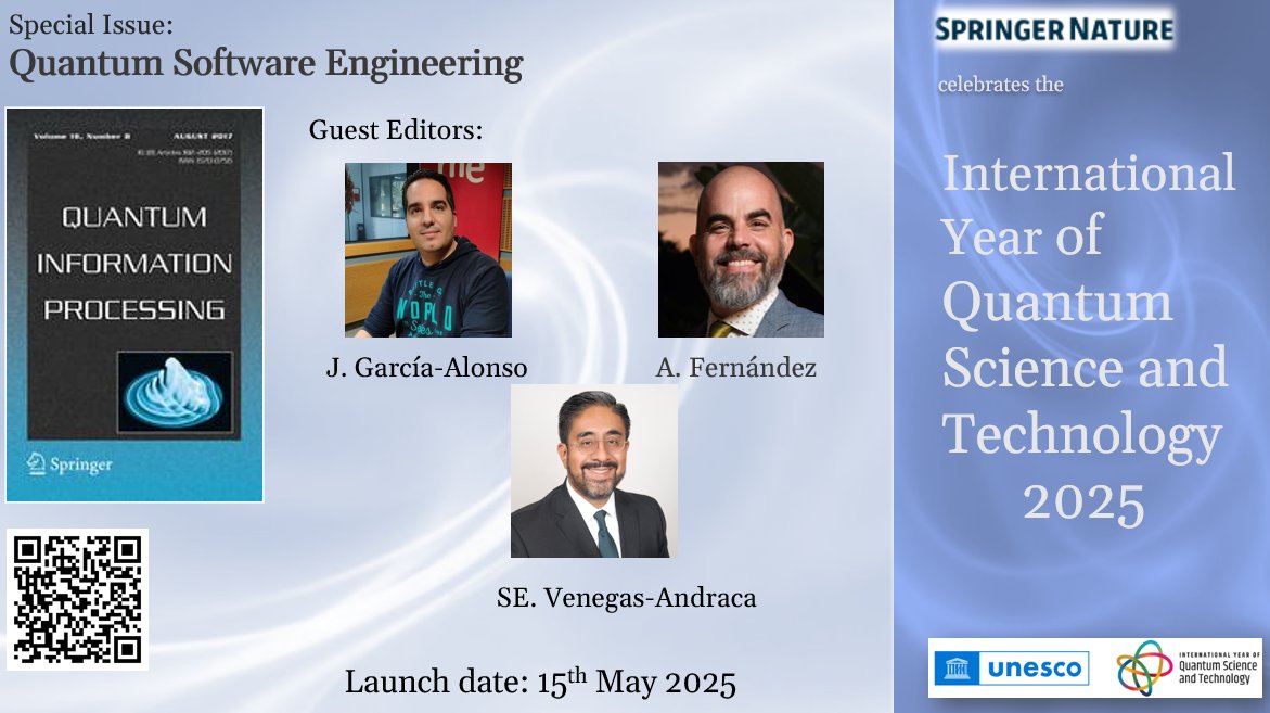 SpringerPhysics's tweet image. Quantum computing is evolving from a solid research field to a high-impact tech market. To scale, it needs technical standards, best practices, and strong #QuantumSoftwareEngineering. A new Topical Collection of QINP invites contributions on building reliable quantum software.
