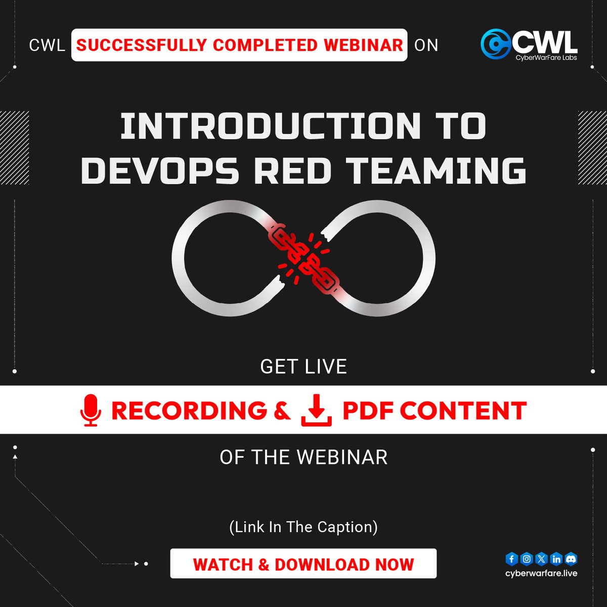 cyberwarfarelab's tweet image. 🚨 Webinar Replay Now Available! Missed our Introduction to DevOps Red Teaming webinar?
🎥 Watch the recording: youtu.be/TE-Z8Uc-pG0
📚 Study Material: cyberwarfare.live/wp-content/upl…
#RedTeaming #DevOpsSecurity #CyberWarFareLabs #DevSecOps #CyberDefense #WebinarDownload