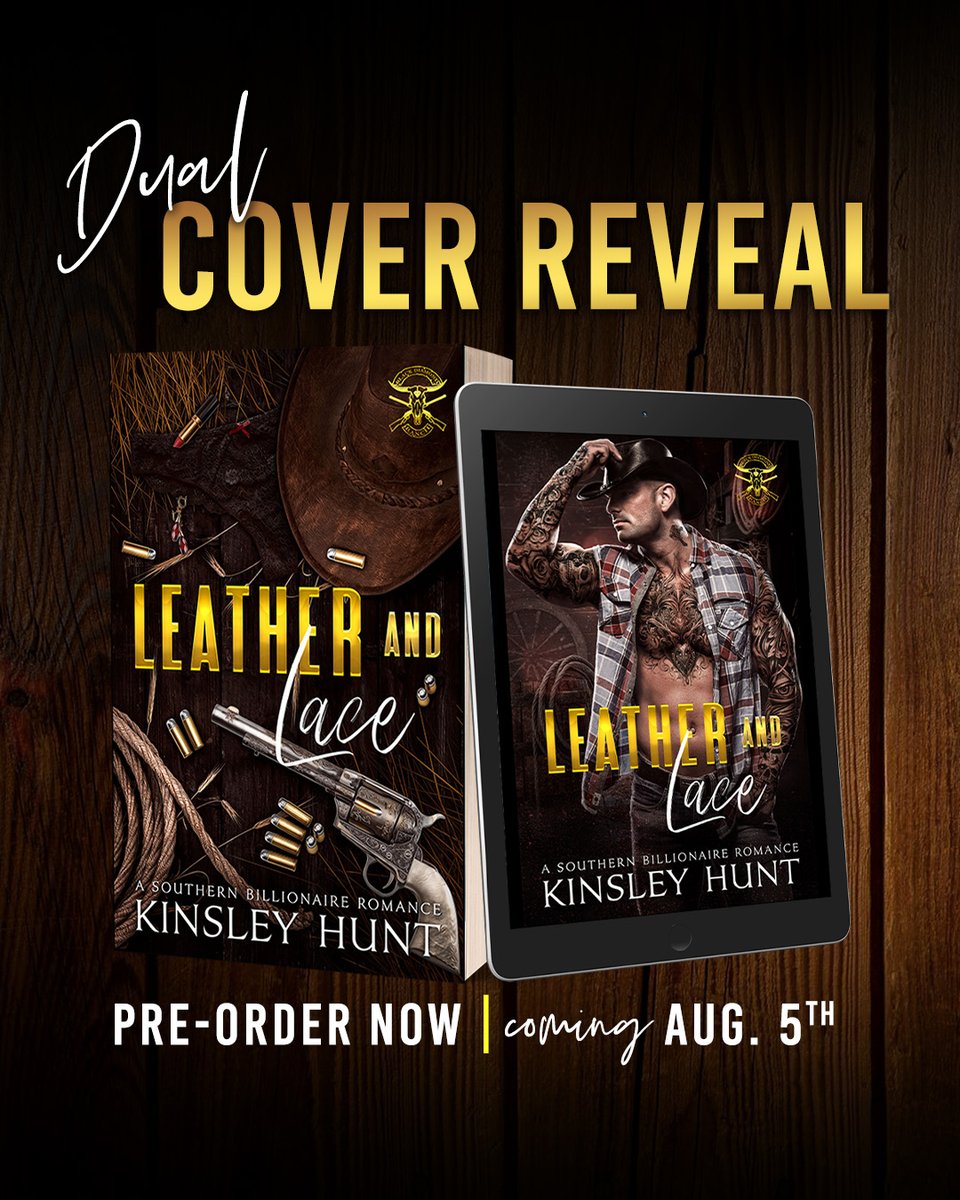 #COVERREVEAL #PREORDER In the world of ranching and horse racing, wealth and power flow from one source. All roads lead to Black Diamond Ranch—and once you're in, there’s no way out. Leather and Lace by Kinsley Hunt #BlackDiamondRanch books2read.com/khleatherandla…