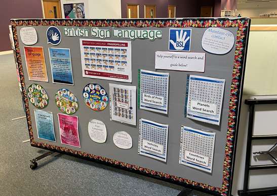TraffLibraries's tweet image. Did you know that this week is Deaf Awareness Week? At Urmston Library we have BSL resources available all year round. Why not pop in and grab a fingerspelling word search?
 #DeafAwarenessWeek #BSLResources #UrmstonLibrary