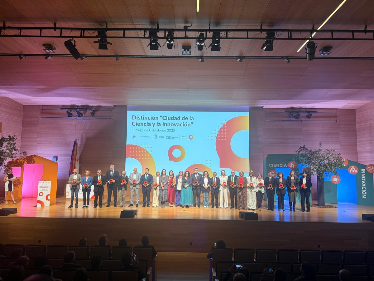 👏🏆Recibimos el reconocimiento como ‘Ciudad de la Ciencia y la Innovación’ en los  #GalardonesInnpulso2025, que nos refuerza en nuestra apuesta por el talento, la tecnología y la innovación como herramientas de la transformación de #Huelva.

🔗 acortar.link/Qv3Wx8