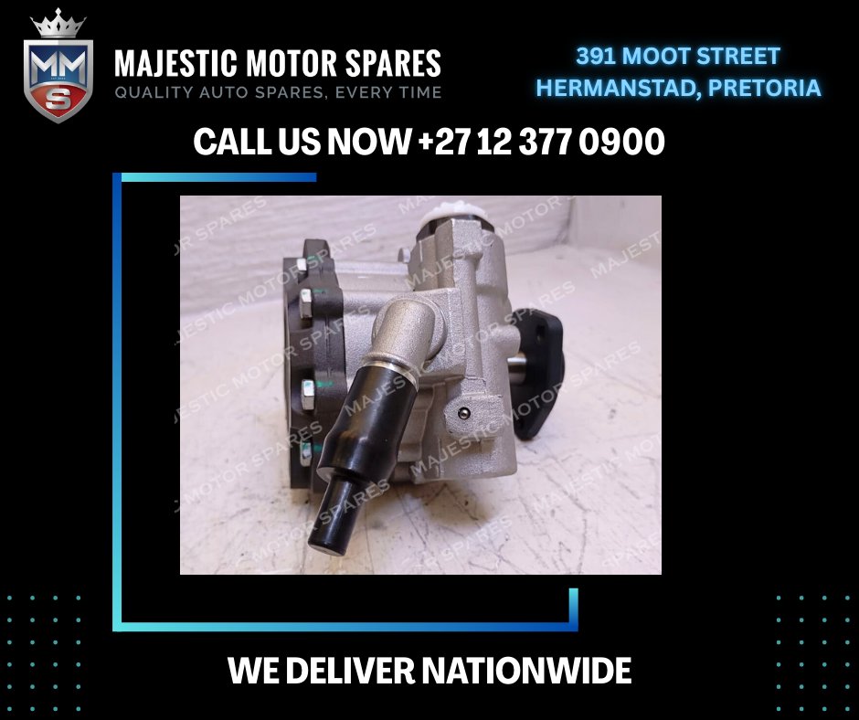 SpareMotor's tweet image. BMW N47 Power steering pump for Sale - Brand New!
#BMW #N47 #PowerSteeringPump #BMWParts #DieselBMW #CarPartsForSale #BrandNewParts
majesticmotorspares.co.za