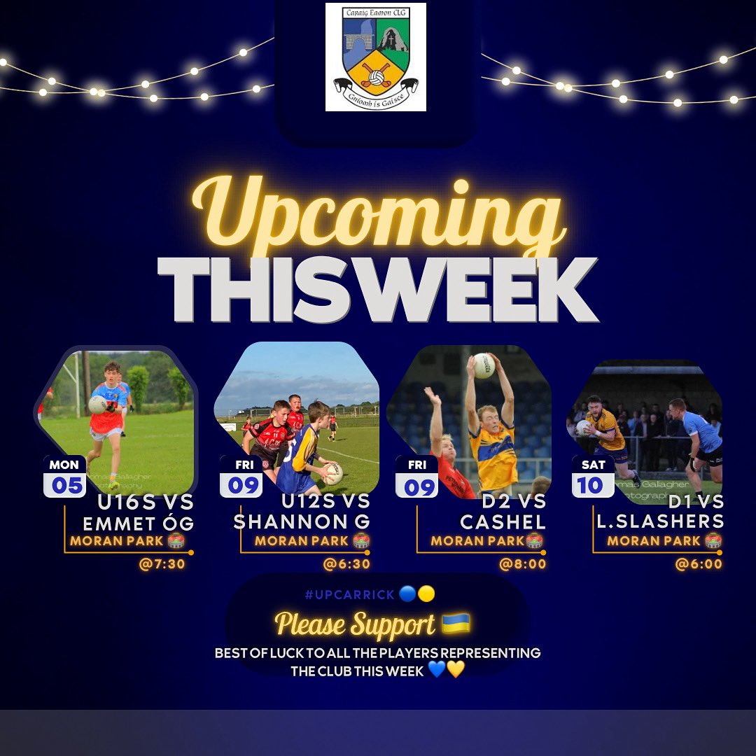 Fixtures for the coming week 📆 
4 Home games this week, all support is greatly appreciated 🇺🇦🙌🏻