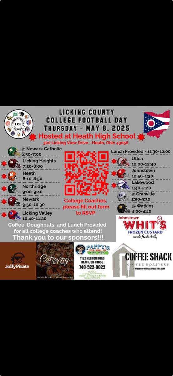kirbyfootball's tweet photo. Come out to Granville on May 8th at 2:40 to see my teammates and I get some work in! @Granville_FB @CoachBecher @coach_leff https://t.co/fgqRatUeC4