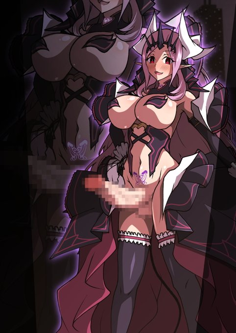 pixivリクエスト:らくがきプラン  その535
内容「フレッシュプリキュアのキュアパッション(※1)のふたなりルクスリア化をお願いします」
※1:参考資料のアドレスがキュアパッションだったため、コピペミスと判断しキュアパッションのルクスリア化を描かせていただきました。 