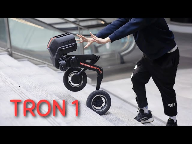 UsmanAnzaar's tweet image. 5/ TRON 1 demonstrates impressive multi-terrain mobility, including stairs with changing heights, hurdles, barriers, resistance to disturbance, and self-righting. It&apos;s shown navigating uneven terrain &amp;amp; maintaining balance under external forces. #RobotMobility