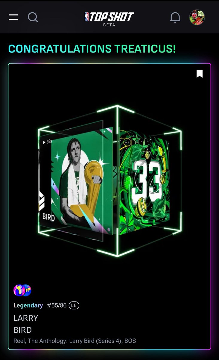 GM <a href="/collctn_connctn/">Collectin & Connectin</a> fam!
No better way to prepare for 2nd round of the playoffs <a href="/NBATopShot/">NBA Top Shot</a> 
Go Cs 🍀