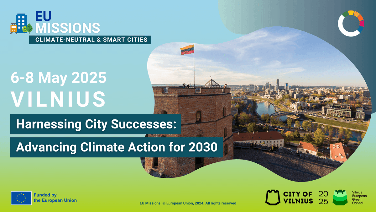 CCRECEMR's tweet photo. 🌍 From Ukraine to the EU: Cities unite for climate action! 

Catch #SUN4Ukraine at #CitiesMissionConference2025 in Vilnius on 8 May🌱 
 
2 sessions on cross-border cooperation and shared climate ambition. 

 🔗 https://t.co/kletrLncUt 

 #NetZeroCities #Ukraine4Climate https://t.co/uPI9oRFMs9