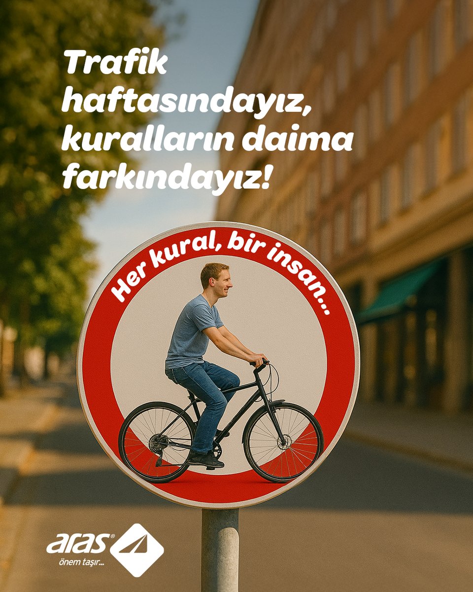 Kurallar sadece tabelalarda değil. Çünkü biliyoruz ki: Her kural bir hayat, her hayat bir değer taşır.

#ArasKargo #ÖnemTaşır #TrafikHaftası #KurallarYaşatır