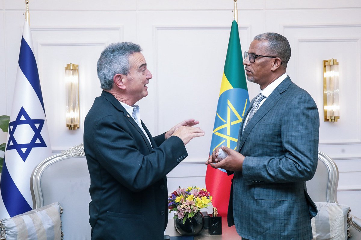 Berhanu Tsegaye (@berhanutsegaye) on Twitter photo It is a distinct honor to welcome His Excellency <a href="/gidonsaar/">Gideon Sa'ar | גדעון סער</a> ,Foreign Minister of the State of Israel, at Bole International Airport. Ethiopia always values its long-standing relationship with Israel, and we look forward to building on our common goals as reliable partners! 🇪🇹🇮🇱 It is a distinct honor to welcome His Excellency <a href="/gidonsaar/">Gideon Sa'ar | גדעון סער</a> ,Foreign Minister of the State of Israel, at Bole International Airport. Ethiopia always values its long-standing relationship with Israel, and we look forward to building on our common goals as reliable partners! 🇪🇹🇮🇱
