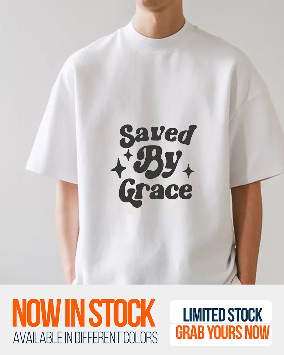 KingdomSignate's tweet photo. SAVED BY GRACE 
Now in premium cotton shirts and cozy hoodies!
It’s more than clothing — it’s a Kingdom statement 🕊️
Whether you rock the tee or layer up in the hoodie, your faith speaks loud.

✔️ Clean look
✔️ Bold message
✔️ Pure comfort
✔️ Limited stock

#kingdomsignature https://t.co/kO2RQZ9jEg
