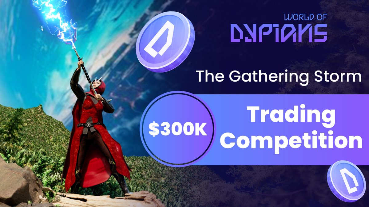 ⚔️ The $300,000 $WOD Trading Competition is in full swing!
Over $109M in total trading volume already, and thousands of traders battling for the top.

🏆 $60,000 in leaderboard rewards
🎁 $240,000 in airdrops
📅 10 weeks still to go

Trade. Climb. Win.
👉 worldofdypians.com/trading-compet…