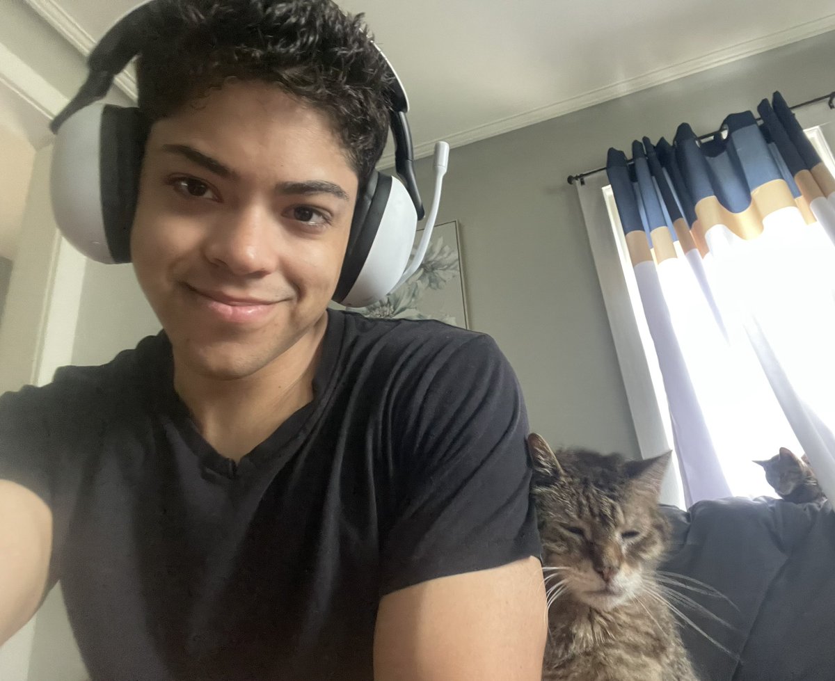 Sometimes if I’m just sitting around my cat falls asleep on me