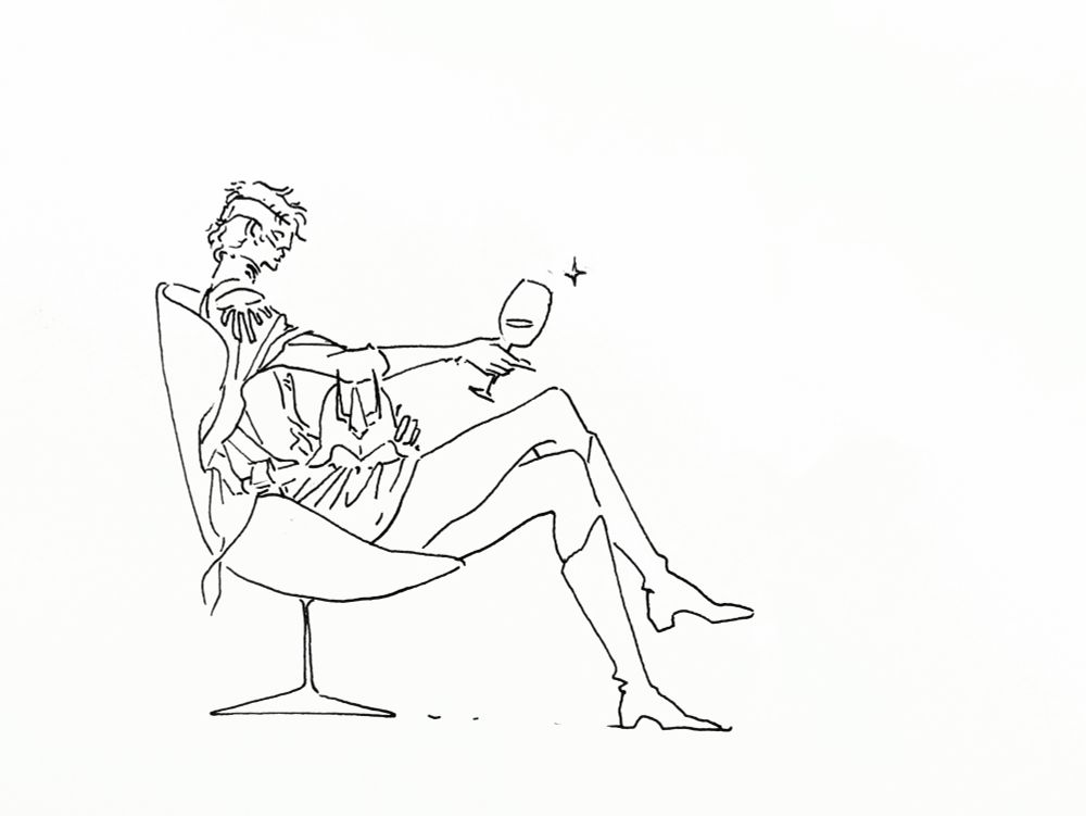 Super normal about this guy 🍷☄️