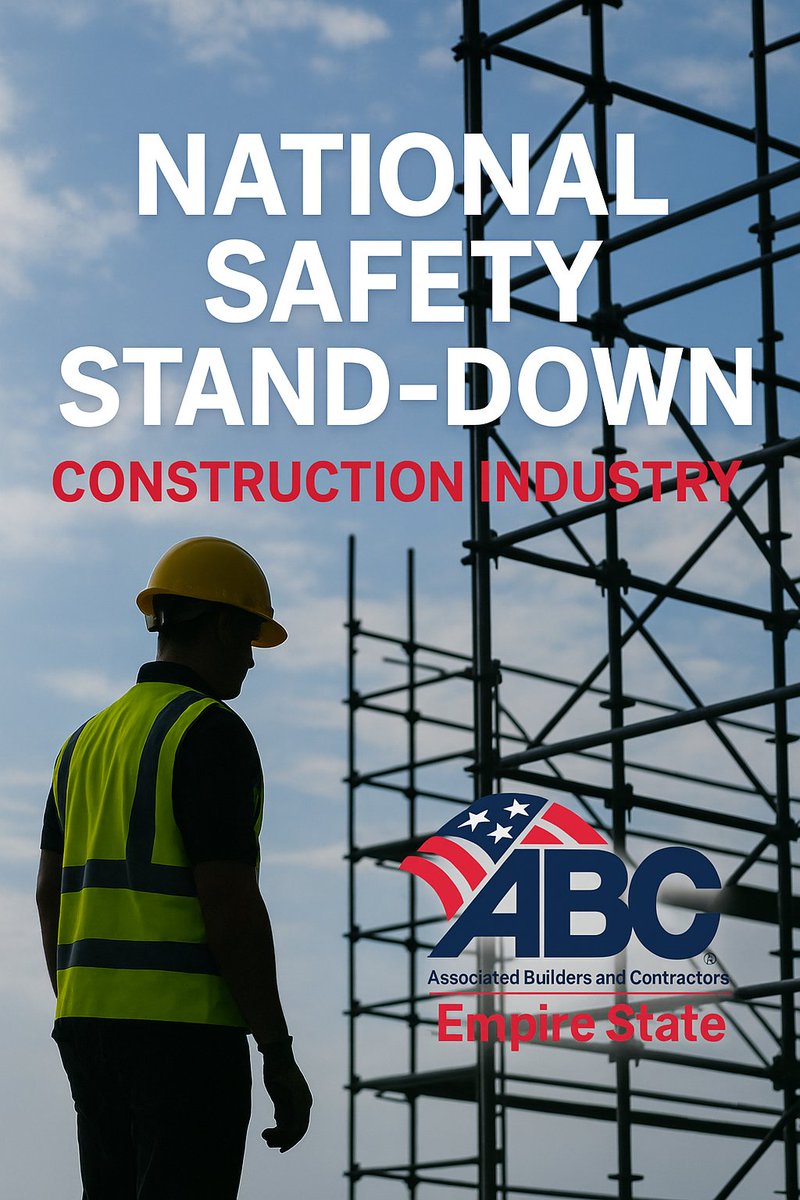 🦺 It’s National Safety Stand-Down Week. We’re proud to join contractors nationwide in pausing to talk fall prevention and safety on the jobsite. Every worker deserves to go home safely. #SafetyStandDown #ConstructionSafety