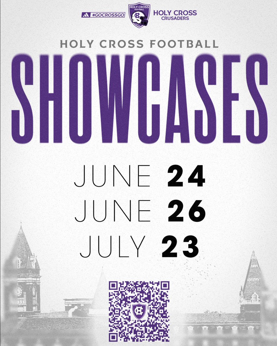 Cameron Borges (@cameronborges) on Twitter photo Come compete on the Hill this summer at our Summer Showcases! Don’t miss your shot to show off your skills and make an impression on the <a href="/HCrossFB/">Holy Cross Football</a> staff. #1and0 #SADERTOUGH
goholycross.com/clinicsfb Come compete on the Hill this summer at our Summer Showcases! Don’t miss your shot to show off your skills and make an impression on the <a href="/HCrossFB/">Holy Cross Football</a> staff. #1and0 #SADERTOUGH
goholycross.com/clinicsfb