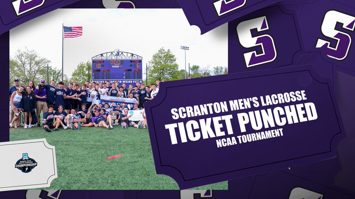 Landmark Conference (@landmarkconf) on Twitter photo TICKET PUNCHED ποΈπ₯
<a href="/RoyalAthletics/">Scranton Athletics</a> <a href="/ScrantonMensLax/">Scranton Lacrosse</a> will host Immaculata University in the opening round of the 2025 <a href="/NCAADIII/">NCAA Division III</a> Men's Lacrosse Tournament on Wednesday (5/7) at 4:00 p.m.
NCAA Bracket β‘οΈ tinyurl.com/yuxz87ay
#MakeYourMark TICKET PUNCHED ποΈπ₯
<a href="/RoyalAthletics/">Scranton Athletics</a> <a href="/ScrantonMensLax/">Scranton Lacrosse</a> will host Immaculata University in the opening round of the 2025 <a href="/NCAADIII/">NCAA Division III</a> Men's Lacrosse Tournament on Wednesday (5/7) at 4:00 p.m.
NCAA Bracket β‘οΈ tinyurl.com/yuxz87ay
#MakeYourMark