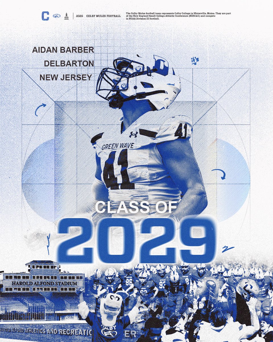 Colby Football (@colby_football) on Twitter photo Welcome to the Hill, Aidan!
🐴: Aidan Barber
🏠: Delbarton, NJ
#MULEMADE Welcome to the Hill, Aidan!
🐴: Aidan Barber
🏠: Delbarton, NJ
#MULEMADE