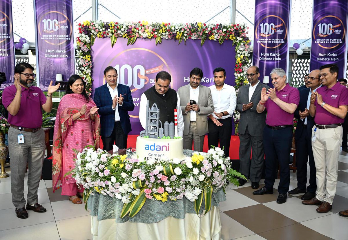 gautam_adani's tweet image. 100 million tonnes capacity established at a world-record pace! Adani Cement is now one of the most efficient cement manufacturers on the planet. It is a reflection of our unwavering belief in India’s growth story, and the strength of a set of trusted brands built over decades.…