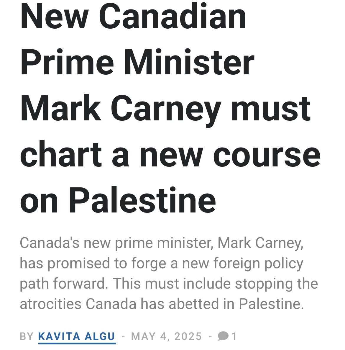 Kavita Algu (@kavitaalgumd) on Twitter photo Thank you <a href="/Mondoweiss/">Mondoweiss</a> for publishing my piece:
“<a href="/JustinTrudeau/">Justin Trudeau</a>’ legacy during this genocide has been written, but across the country, the public is calling for change in 🇨🇦 foreign policy.”
Trudeau:
- cancelled only 10% of open weapons permits directly to 🇮🇱
- continued to Thank you <a href="/Mondoweiss/">Mondoweiss</a> for publishing my piece:
“<a href="/JustinTrudeau/">Justin Trudeau</a>’ legacy during this genocide has been written, but across the country, the public is calling for change in 🇨🇦 foreign policy.”
Trudeau:
- cancelled only 10% of open weapons permits directly to 🇮🇱
- continued to