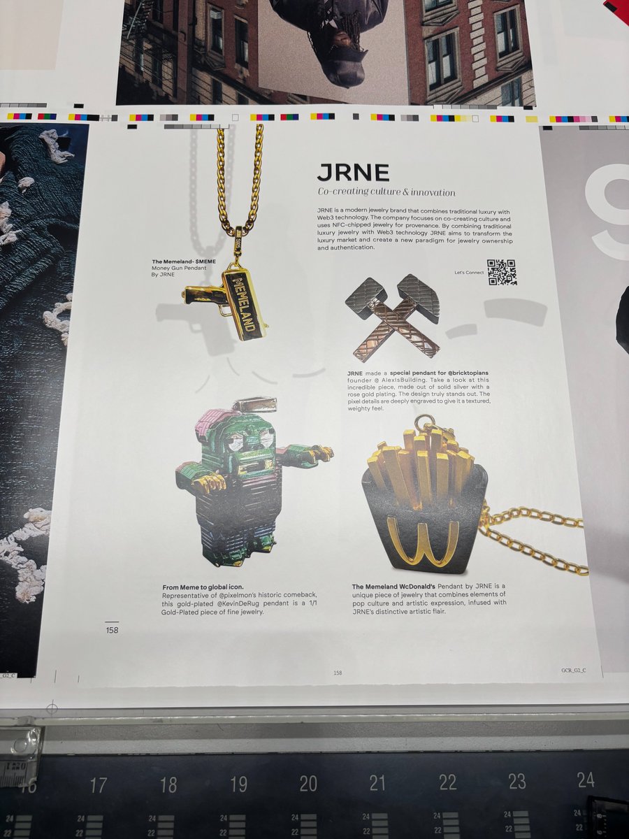Behind the Scenes of UNDX vol.2 
Spotlight on @JRNEofficial — where phygital jewelry meets pop aesthetics and Web3 culture.

→ Mint The NFT, Get The Physical Book.   mint.undoxxedbook.com

🪨 Runestone – engraved talisman with built-in NFC chip. 
credit: worn by <a href="/tinochchan/">𝚃𝙲 💫</a>