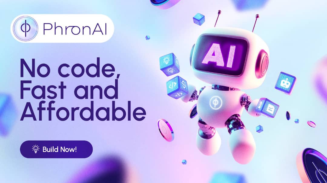 InyangKudomo's tweet photo. Imagine launching your next Web3 product in minutes. With @phron_ai, it’s reality. Use prompt-based AI to deploy oracles, agents, and more. #phron_ai #FastBuilds https://t.co/Wl1YHhEtdU