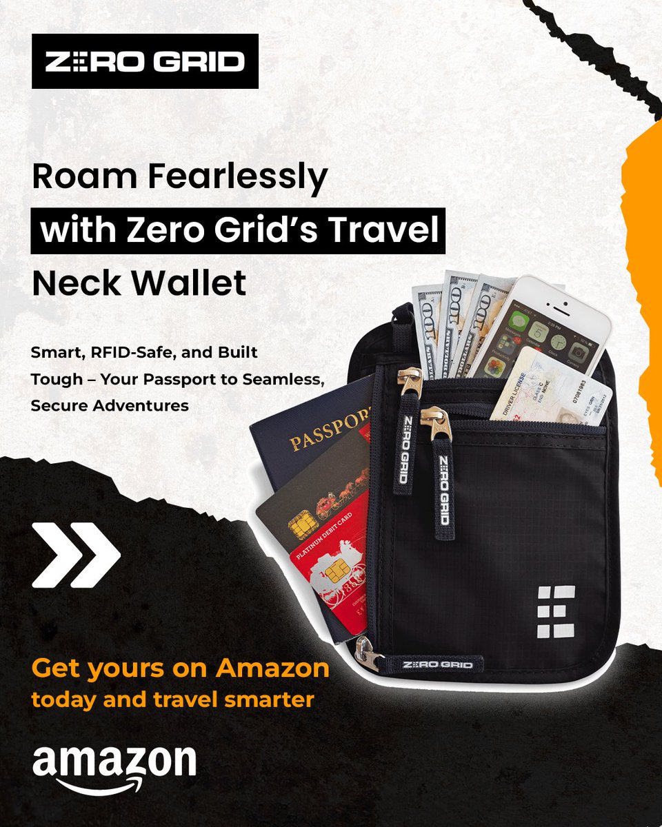 Zero_Grid's tweet image. Roam confidently with Zero Grid Neck Wallet—RFID-safe, durable, and built for secure adventures.
amazon.com/stores/page/A7…
#NeckWallet #SecureTravel #TravelSafe #RFIDProtection #ZeroGrid #TravelGear #AdventureReady #TravelLight #TravelAccessories