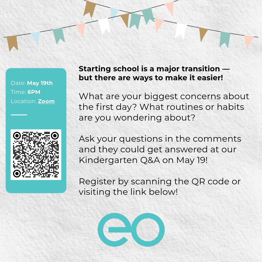 Starting school is a major transition — but there are ways to make it easier!

What are your biggest concerns about the first day? What routines or habits are you wondering about?

Comment below with your questions for our upcoming Zoom chat with Kindergarten teachers!