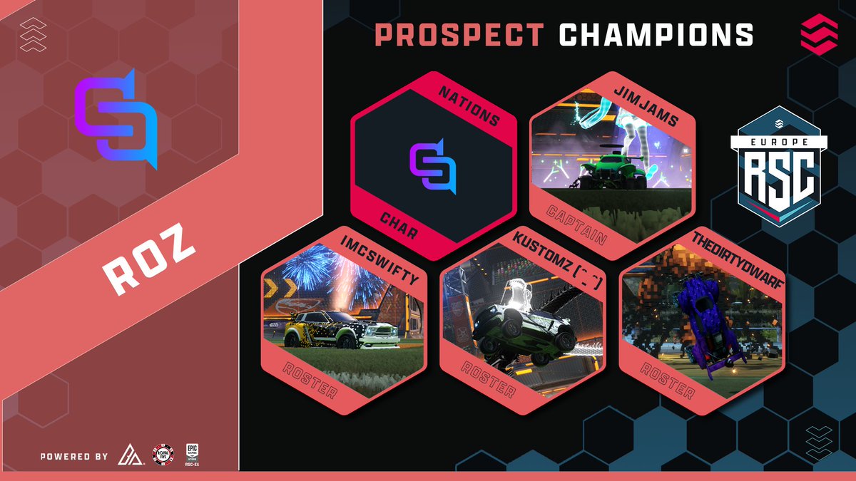 RSC EU (@rsc_eu) on Twitter photo The RSC15: Legacy ยฃ20 Prospect Champions are <a href="/DSQ_GG/">DSQ Esports</a>: Roz! ๐
๐ฅ <a href="/jiimjams/">Gemma Rose</a>
๐ฅ <a href="/kustomz001/">Kustomz001</a>
๐ฅ imcswifty
๐ฅ TheDirtyDwarf
๐ฅ <a href="/INations_/">Fraser Dalgleish</a> & <a href="/Charizardx835/">Char</a> (Franchise Managers)
A massive thanks to everyone who competed throughout the season and made the tier as close as it was! ๐ The RSC15: Legacy ยฃ20 Prospect Champions are <a href="/DSQ_GG/">DSQ Esports</a>: Roz! ๐
๐ฅ <a href="/jiimjams/">Gemma Rose</a>
๐ฅ <a href="/kustomz001/">Kustomz001</a>
๐ฅ imcswifty
๐ฅ TheDirtyDwarf
๐ฅ <a href="/INations_/">Fraser Dalgleish</a> & <a href="/Charizardx835/">Char</a> (Franchise Managers)
A massive thanks to everyone who competed throughout the season and made the tier as close as it was! ๐