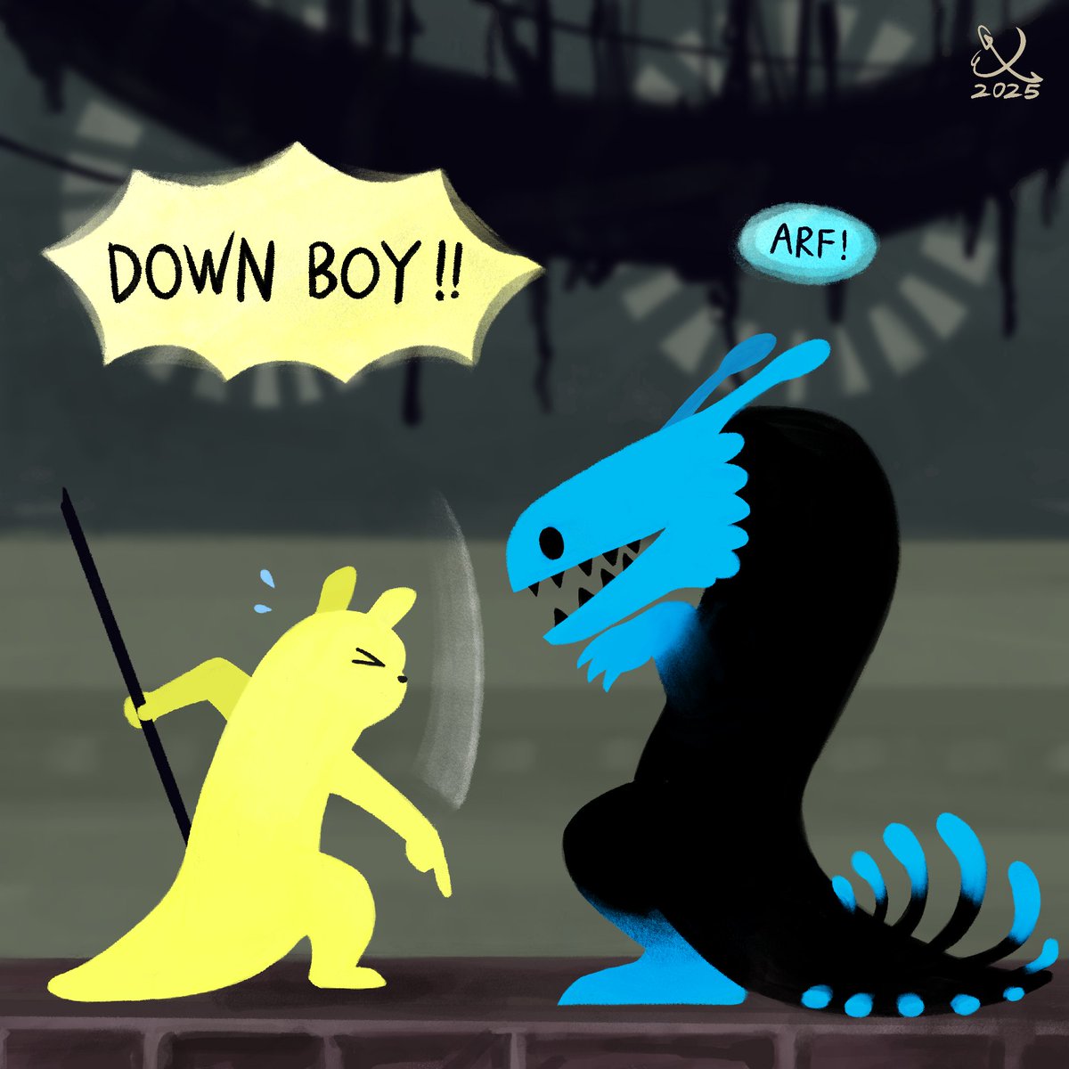 thepurpleguards's tweet photo. [Rain World]Down Boy!! Memes
Inspired by #downboy meme trend😜
Gotta do some for #Rainworld too!

#rainworldfanart #rainworldart #rainworldmonk #rainworldartificer #rainworldsaint #rainworldrurivulet #rainworldlizard #lookstothemoon https://t.co/rR6EwDTugN
