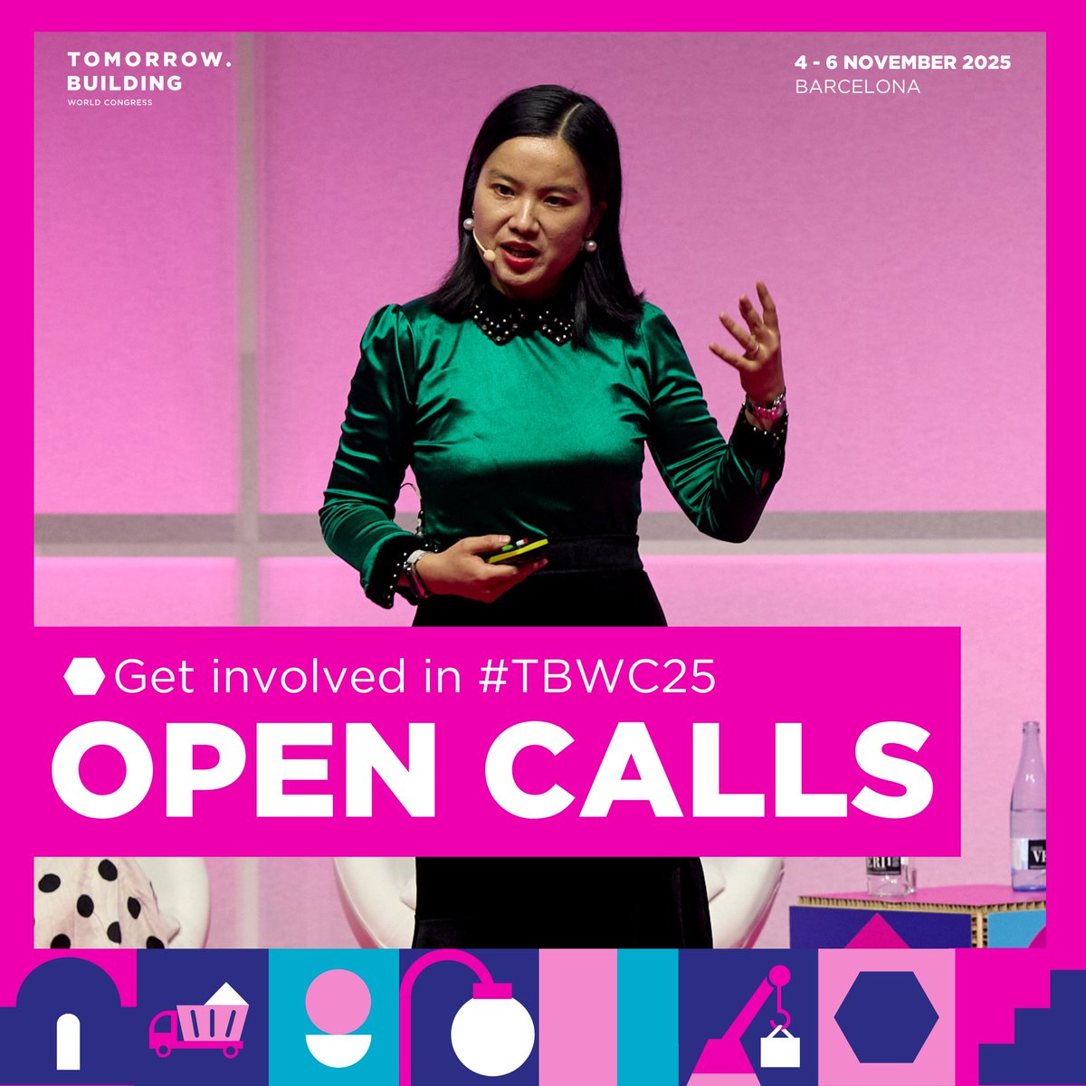 Participate in #TBWC25 and take part in advancing the next generation of urban infrastructure! 🌆🏗️

Apply to the call that best fits your aim: 

🔹Breakout Sessions
🔹Awards
🔹Volunteers
🔹Startups

Check details &amp; deadlines here: loom.ly/5AWtzJI