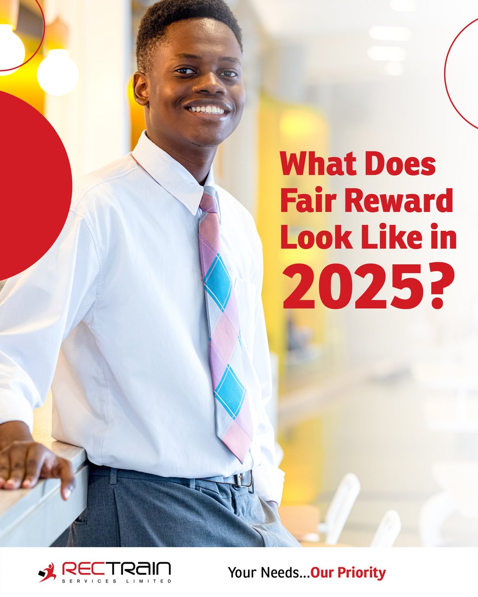 Rectrainservice's tweet photo. Money matters. But so does meaning.

In 2025, recognition means flexibility, respect, transparency — not just a paycheck.

Swipe through to explore what “reward” really means to today’s workforce.

What does your fair reward look like? Tell us. 

#FutureOfWork #EmployeeValue https://t.co/pjnlTgsroB