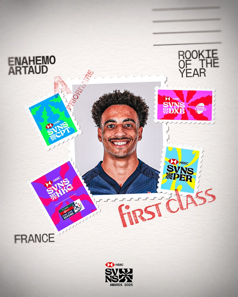 HSBC SVNS (@svnsseries) on Twitter photo A star on the rise ✨
What a debut year it was for Enahemo Artaud 🇫🇷
#HSBCSVNS | #HSBCSVSNAWARDS | <a href="/FranceRugby/">France Rugby</a> A star on the rise ✨
What a debut year it was for Enahemo Artaud 🇫🇷
#HSBCSVNS | #HSBCSVSNAWARDS | <a href="/FranceRugby/">France Rugby</a>