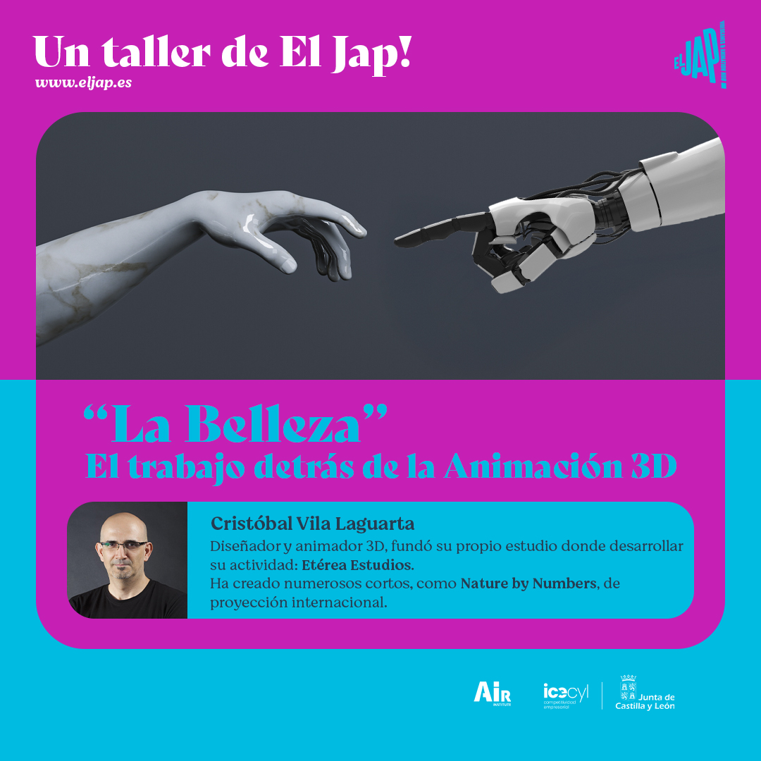 El Jap! (@eljap_es) on Twitter photo 🔹¡Volvemos a Zamora!
Este viernes, 9 de mayo, se celebrará un nuevo taller de El Jap! de Animación 3D.
<a href="/cristobalvila/">Cristóbal Vila</a>, de Etérea Estudios, impartirá el taller en el Salón de Actos del Campus Viriato de Zamora.
¡No te lo pierdas! 🔹¡Volvemos a Zamora!
Este viernes, 9 de mayo, se celebrará un nuevo taller de El Jap! de Animación 3D.
<a href="/cristobalvila/">Cristóbal Vila</a>, de Etérea Estudios, impartirá el taller en el Salón de Actos del Campus Viriato de Zamora.
¡No te lo pierdas!