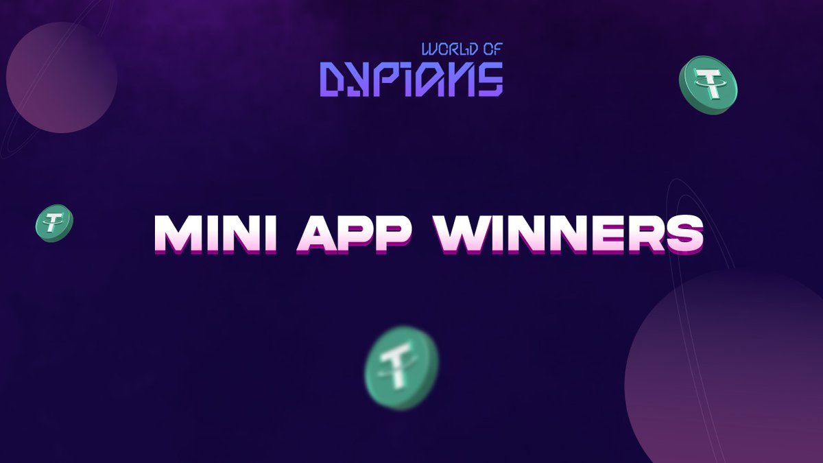 🏆 Big week on the World of Dypians Mini App.

25 players claimed their share of the $2,000 prize pool after completing tasks and staying consistent.

👉 t.me/WorldOfDypians…