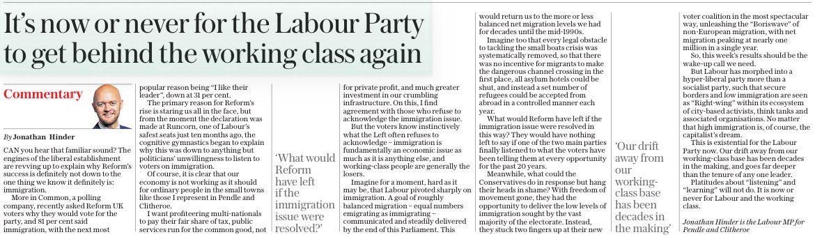 Jonathan Hinder MP tweet media