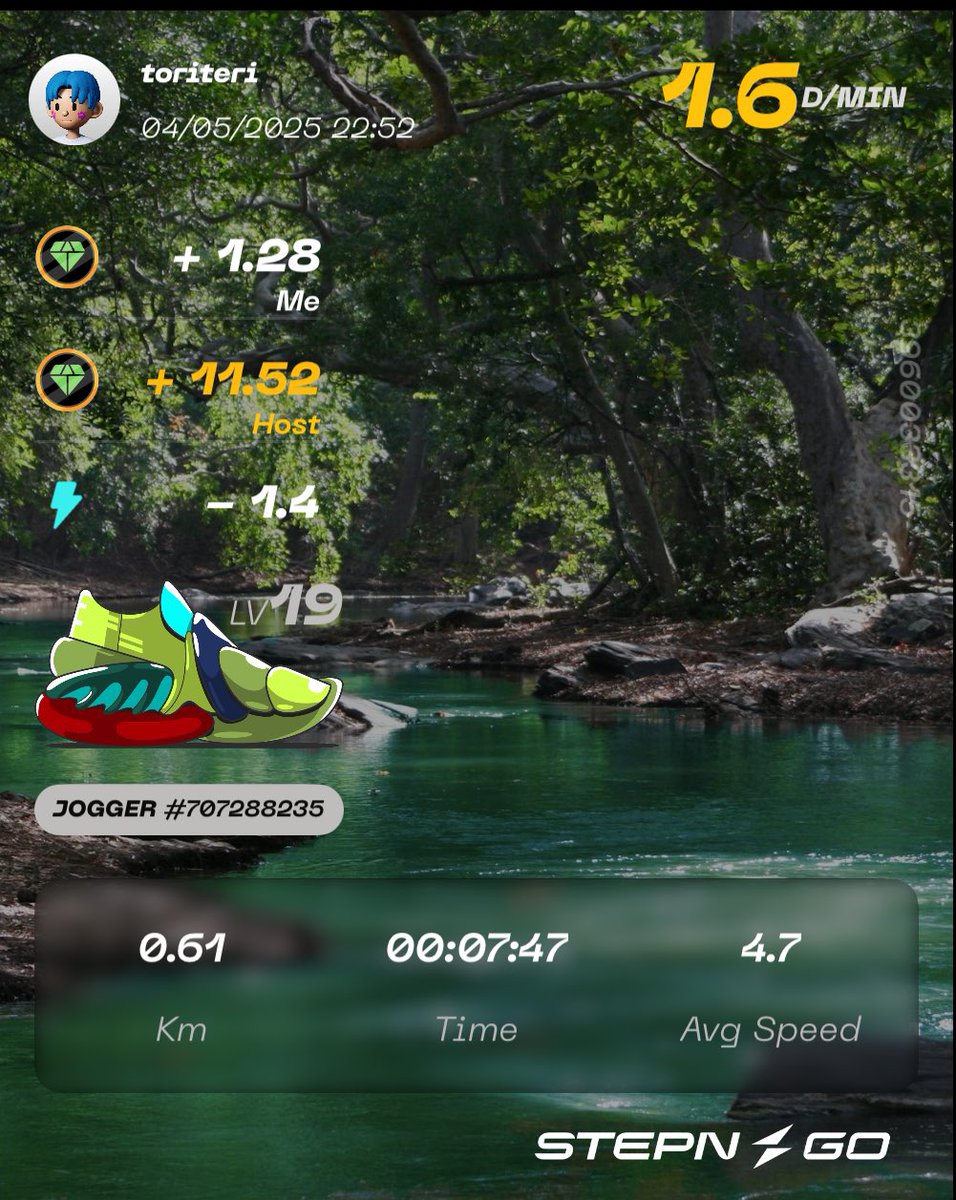 🍺レンタル6日目 9回目🏉

飲み会の帰り道に、無意識にGOを起動していたわ。

#STEPN
#STEPNGO
#まいけるハウス
<a href="/michael_web0/">まいける2@web3.0STEPN税理士会計士💤🦖</a>