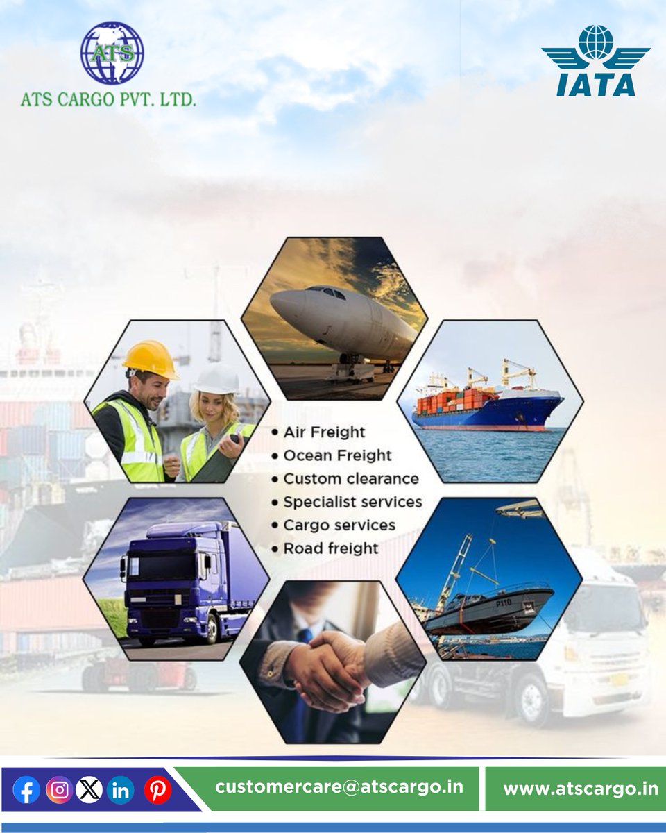 ats_cargo's tweet image. From air to ocean, road to port – we move the world for you. ⚓🚛 End-to-end logistics made easy by ATS Cargo.
#ATSCargo #GlobalLogistics #AirFreightExperts #OceanFreightServices #CargoSolutions #FreightForwarding #LogisticsMadeEasy
